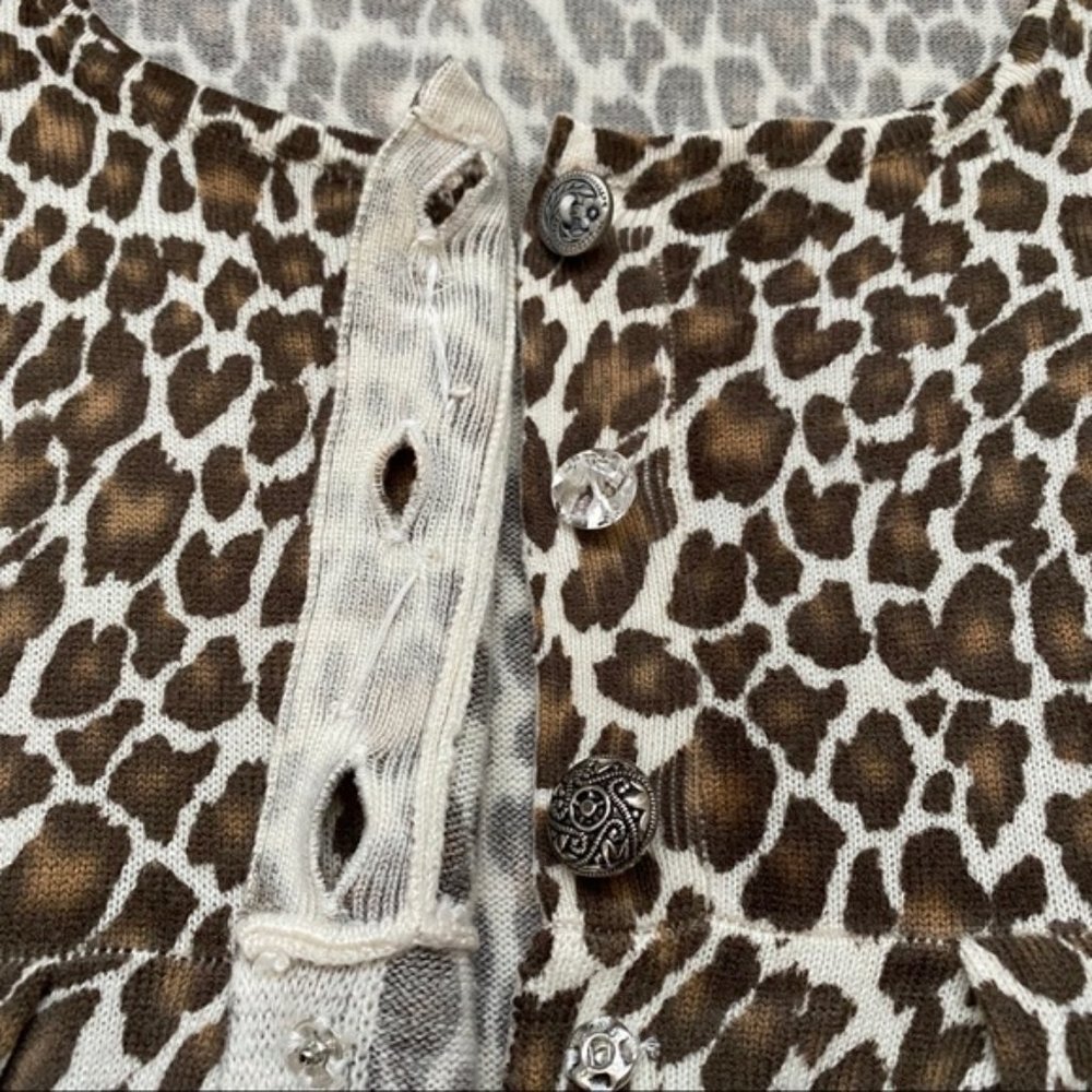 Delia's Size S Leopard Print Sweater - image 5